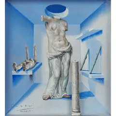 Ricardo Cinalli, VENUS, 1994, mixed media and collage in a box frame