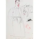 John Byrne, SKETCHES FROM "THE COUNTRY GIRL", mixed media on paper
