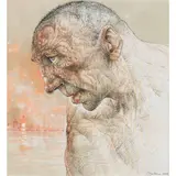Peter Howson, CLYDE, mixed media on paper
