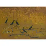 David Michie, CORMORANTS IN THE LAGOON, SANTA BARBARA, 1992
