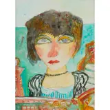 John Bellany, SEA LASS, watercolour and pencil