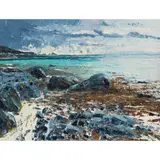 Frances Macdonald, SNOWSTORM, KILMORY BEACH, KNAPDALE, oil on canvas