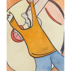 Albert Louden, FIGURE AND FACE, Pastel