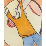 Albert Louden, FIGURE AND FACE, Pastel