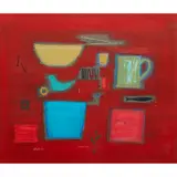 Simon Laurie, BRIC-A-BRAC, oil on board