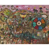Alan Davie, WHEEL OF FORTUNE OVER THE VILLAGE, 1998