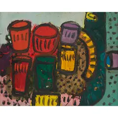 Alan Davie, JARS FOR THE GOLD, 1963, oil on canvas