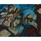 Shaun Ferguson, LLOYD'S BANK FROM CASTLE SQUARE, BRIGHTON, 1991, oil on board