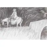 Alexander Goudie, "BUT LEFT BEHIND HER AIN GRAY TAIL", SKETCH FOR TAM O'SHANTER