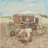 John G. Boyd, BOAT SHED, oil on canvas