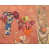 Denis Peploe, ANEMONES, oil on canvas