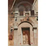 Alexandra Gardner, CAST SHADOWS: SAN GIMIGNANO, TUSCANY, oil on canvas