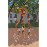 Andrew Macara, THE CLIMBING FRAME, PANJIM GOA, 1994, oil on canvas