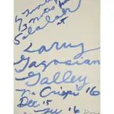 Cy Twombly, NOTES FROM SALALAH, 2008, Screenprint, printed on the occasion of the artist's exhibition at Gagosian Gallery, Rome