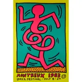 Keith Haring, MONTREUX JAZZ POSTER (YELLOW), 1983, Screenprint