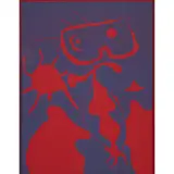 Joan Miró, 'XXE SIÈCLE - 1983' FROM XXE SIÈCLE NO. 4, 1938, Linocut on red paper, from the edition of unknown size
