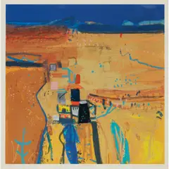 PUEBLO by Barbara Rae, Screenprint, 95/125, sold Aug 2021