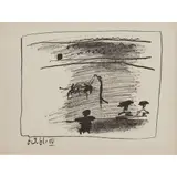 LES BANDERILLES, 6.3.61 IV (FROM 'A LOS TOROS AVEC PICASSO') by Pablo Picasso, Lithograph, sold Aug 2021