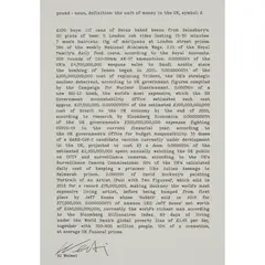 £ by Ai Weiwei, Lithograph on somerset paper, 620/1000, published October 2020, sold Aug 2021