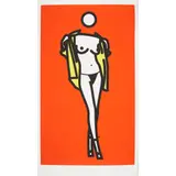 Julian Opie, WOMAN TAKING OFF MAN'S SHIRT (CRISTEA P.244)