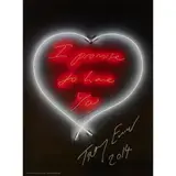 Tracey Emin, I PROMISE TO LOVE YOU, 2014, Off-set lithograph on silk finish paper, from the edition of 500