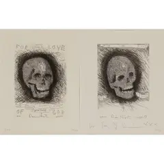 FOR THE LOVE OF GOD, BEYOND BELIEF by Damien Hirst, 2007, each numbered in pencil to margin, sold Aug 2021