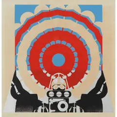 DECELERATION I by Gerald Laing, 1968, Screenprint, 37/150, sold Aug 2021