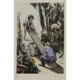 Paula Rego, SEE-SAW, MARGERY DAW, 1994, Etching and aquatint with hand-colouring, 15/50