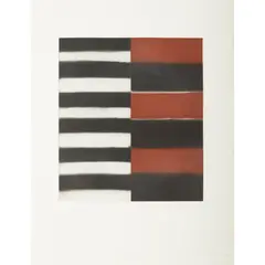 LARGE MIRROR II by Sean Scully, 1997, Etching, 35/40, sold Aug 2021