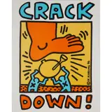 Keith Haring, CRACK DOWN, 1986, Off-set lithograph