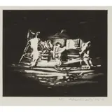 Eduardo Paolozzi, ON THE MOON, 1984, Etching and aquatint, A/P