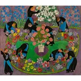 Dom Robert, Provence Monks Gardening, 1955, watercolour and gouache on paper
