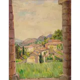 Duncan Grant, View Between Pillars, Asolo, Italy