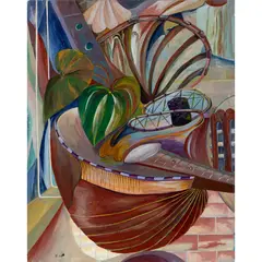 Edward Wolfe, The Mandolin, oil on canvas on board