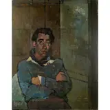 Christopher Chamberlain, Mr Hedges, 1959, oil on board