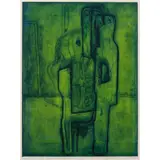 Robert Clatworthy, Figure in Room, 1954, etching and aquatint on paper