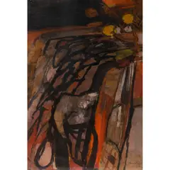 John Copnall, Spanish Landscape, circa 1959, gouache and watercolour on paper