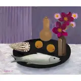 Mary Fedden, Fish, Gourd and Flowers, 2007