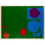 Patrick Heron, Three Reds in Green and Magenta in Blue : April 1970, screenprint on paper
