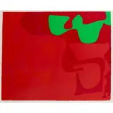 Patrick Heron, Small Red : January 1973 : 2, screenprint on paper