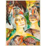 John Bellany, Two Wives, watercolour and pencil on paper
