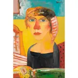 John Bellany, Portrait of a Lady, oil on canvas