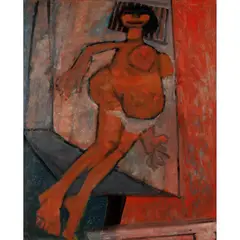 John Melville, Contentment, circa 1955, oil on board