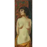 William Crosbie, LA PREMIERE FOIS, oil on canvas laid on board