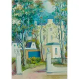 William Crosbie, WHITE GATE WITH HOUSE, c.1970