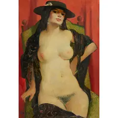 William Crosbie, GUAPA, oil on canvas laid on board