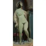 William Crosbie, PHOENIX (FEMALE NUDE), 1980, oil on canvas board