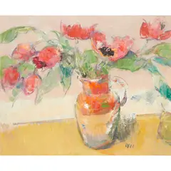 TULIPS, 2003 by Gordon Bryce, oil on board, sold Jul 2021