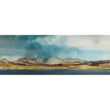 Tom Shanks, THE CUILLIN HILLS FROM ROAG, ink and watercolour