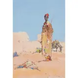 Dudley Hardy, THE SENTINEL, gouache on paper